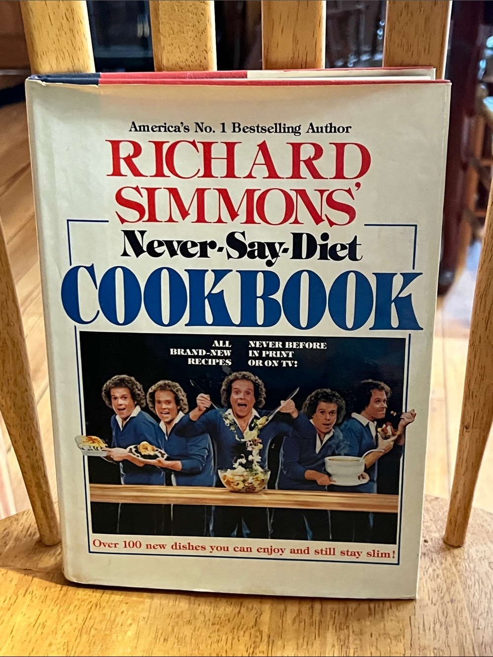 Never-Say-Diet Cookbook - White and Blue Cover